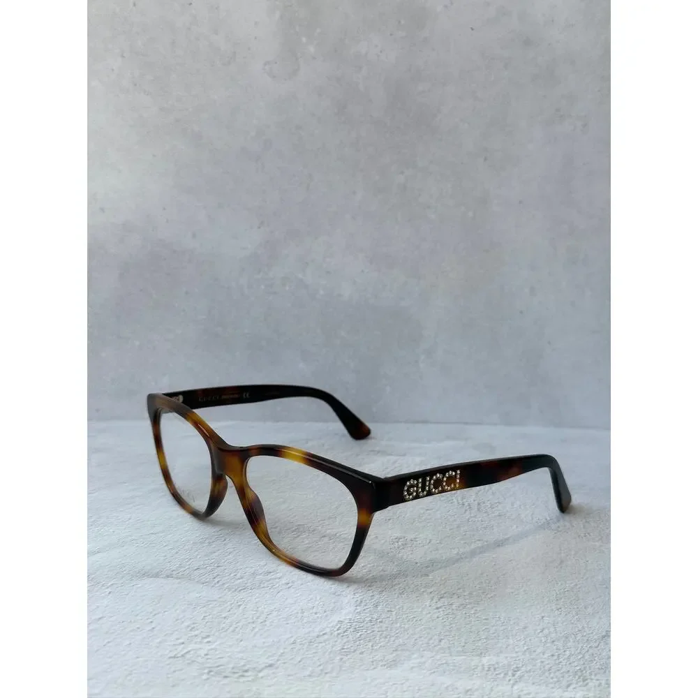 NEW Gucci GG0420O Cat Eye Eyeglasses Frames in Havana Brown
